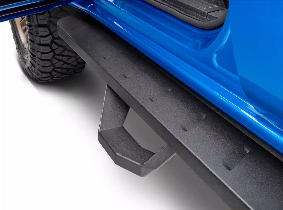 Go Rhino 2022 Toyota Tundra DC 4dr Kit w/RB10 Running Board + Brkts + 4 RB10 Drop Steps - Tex. Blk (6344358020PC)