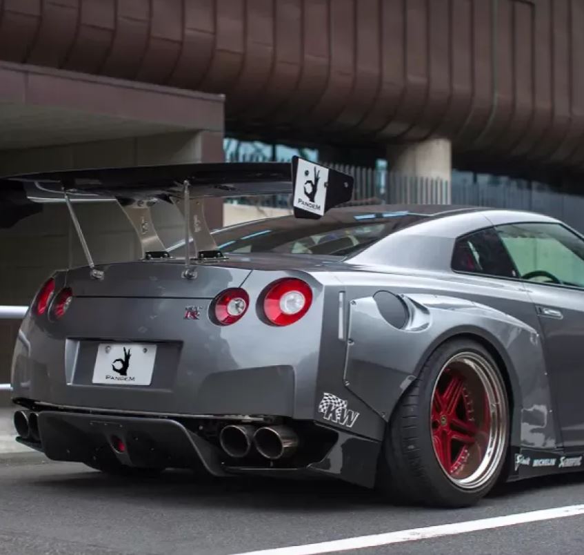 Pandem 09+ Nissan GT-R R35 Pandem Rear Side Diffuser Dry Carbon (17020 ...
