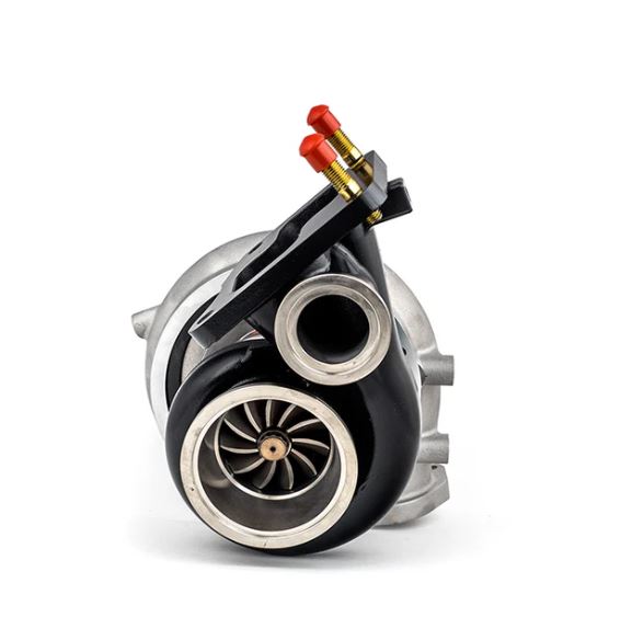 Forced Performance Mitsubishi Evo 9 Black Turbocharger Journal Bearing MHI Turbine Hsg w/18PSI WG (2005064)