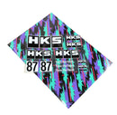 HKS MULTI STICKER SHEET OILCOLOR A4 (51007-AK681)