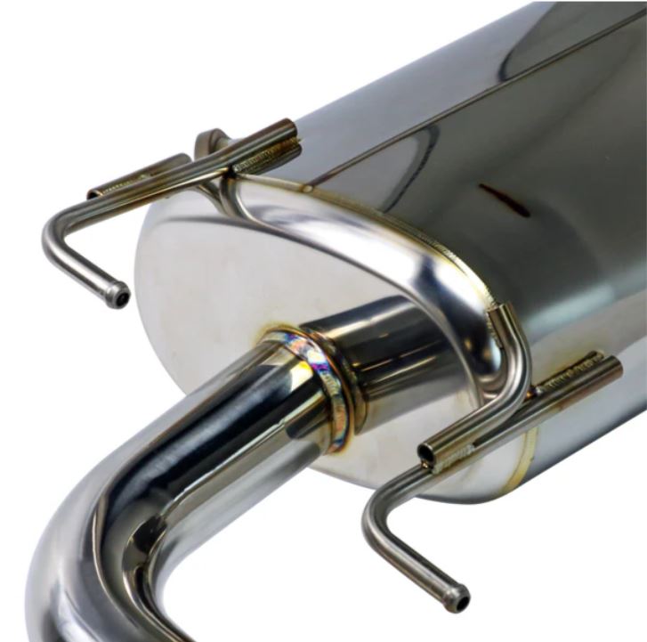 Remark 08-14 Subaru WRX STi GR Hatch Sports Touring Cat-Back Exhaust - Burnt Quad Tips (Resonated) (RK-C2076S-02T)