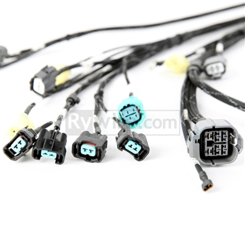 Rywire Honda B-Series OBD2 Tuck Budget Engine Harness with OBD2 Distributor, Injector, Alternator, 92-95 OBD1 Plug Adapter Included
