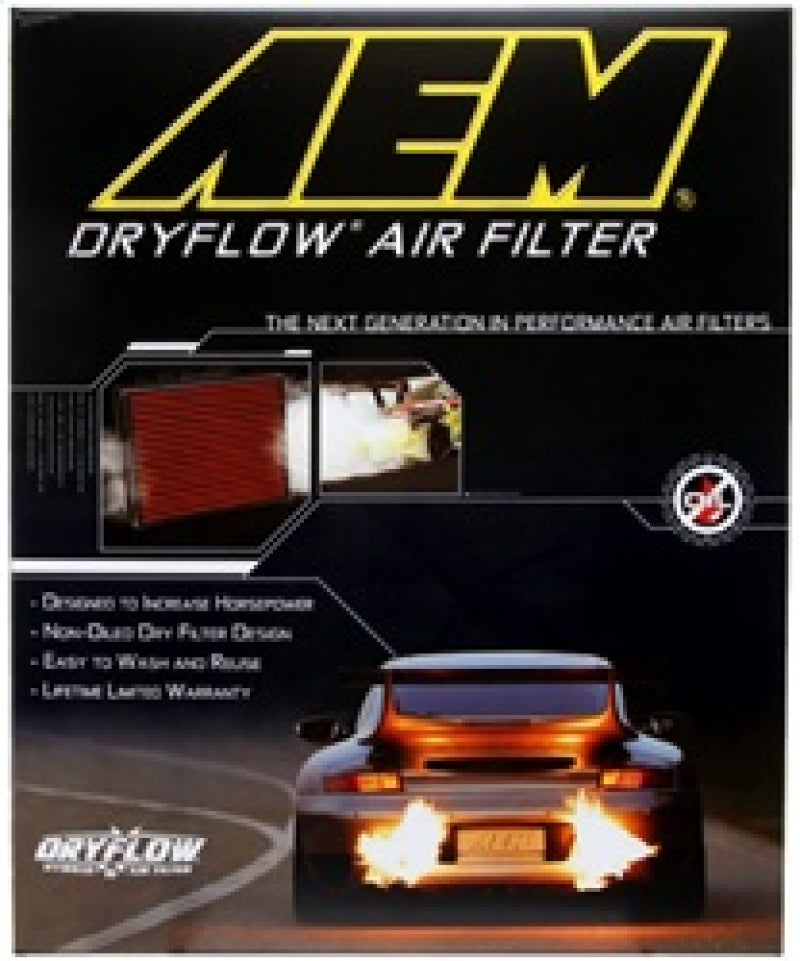 AEM Induction 28-20460 DryFlow Air Filter for Dodge Challenger, Charger, 300C – 14.4 inch x 9.1 inch x 1.75 inch
