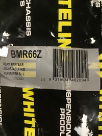 Whiteline 14-16 Mazda 3 Rear 18mm Heavy Duty Adjustable Swaybar (BMR66Z) — Incomplete: Missing parts