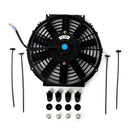 BLOX Racing 10-Inch Electric Slim Fan - Black for Automotive Cooling