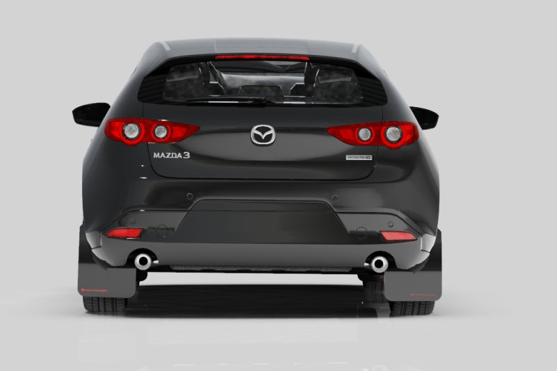 Rally Armor 19-25 Mazda3 Hatchback Black UR Mud Flap w/Red Logo