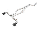 AWE Tuning 2020 Toyota Supra A90 Resonated Track Edition Exhaust - 5in Diamond Black Tips