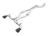 AWE Tuning 2020 Toyota Supra A90 Resonated Track Edition Exhaust - 5in Diamond Black Tips