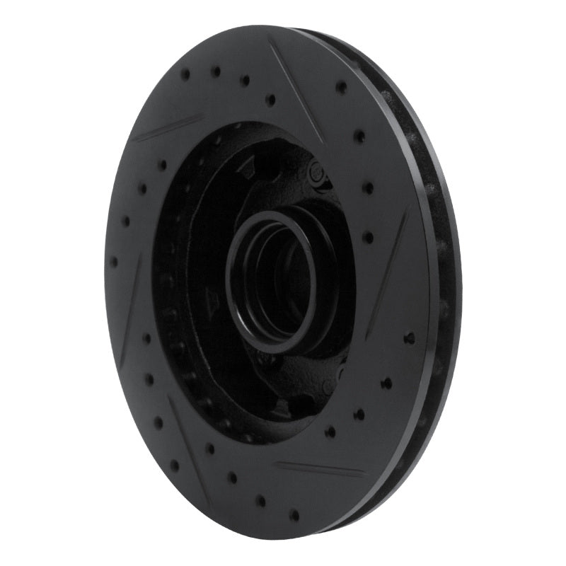 R1 1983-1997 Ford Ranger (USA/Canada) Front Left Drilled & Slotted Black Brake Rotor