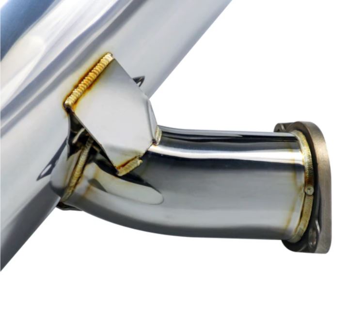 Remark 08-14 Subaru WRX STi GR Hatch Sports Touring Cat-Back Exhaust - Burnt Quad Tips (Resonated) (RK-C2076S-02T)
