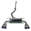 Remark 08-14 Subaru STi GR Hatch Sports Touring Spec - Burnt Quad Tips (Non-Resonated) (RK-C4076S-02TN)