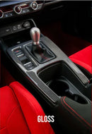 Observación: Panel de consola central de fibra de carbono Honda Civic Type R (FL5) 2022+ con acabado brillante