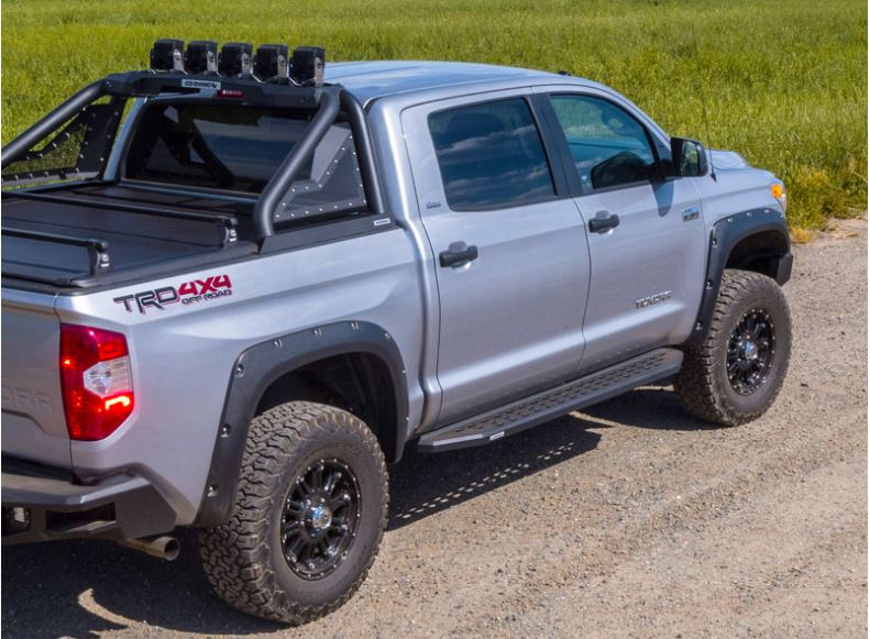 Go Rhino 2022 Toyota Tundra Crew Max 4DR RB20 Kit con estribo RB20 + soportes - Tex. Negro