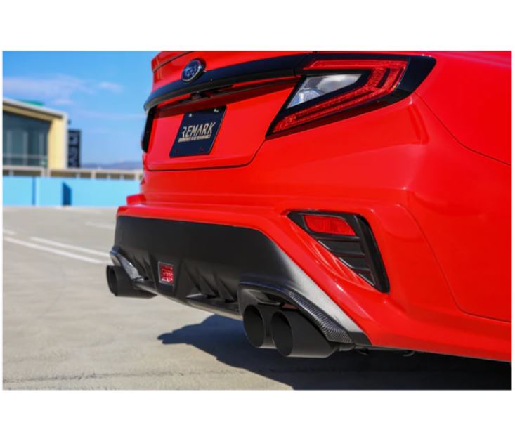REMARK 2022+ Subaru WRX VB Stainless Single Wall Tip (4in) Axle Back Exhaust- Cerakote Black Coating (RO-TSVB-S4B)