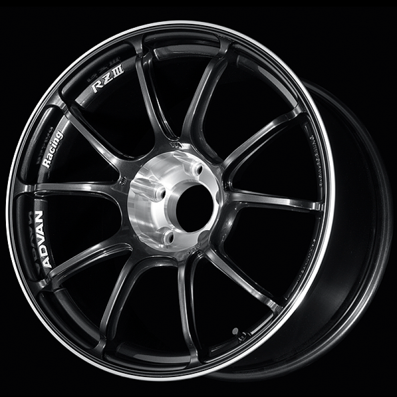 Advan RZIII 18x9.0 / +45 Offset / 5x112 BC / 66.5mm Bore / Black Gun Metallic & Diamond Cut
