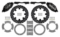 Wilwood 17-21 Can-Am X3RS Black 6-Piston Front Brake Kit with 11.25-inch Drilled Rotors