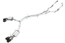 AWE Tuning Audi B9 S4 Touring Edition Exhaust - Non-Resonated (Black 102mm Tips)