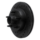 R1 1983-1997 Ford Ranger (USA/Canada) Front Left Drilled & Slotted Black Brake Rotor