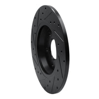 R1 2008-2025 Audi A5 Sportback Rear Right Drilled & Slotted Black Brake Rotor