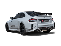 Akrapovic BMW M2 Coupe (G87) Tail Pipe Set - Chopped Carbon with Titanium Octagonal and Classic Cylindrical Designs