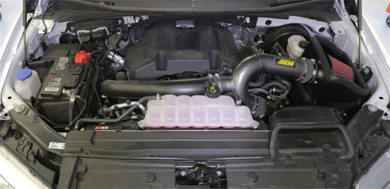AEM Induction 17-18 Ford F-150 3.5L V6 F/I Gunmetal Gray Cold Air Intake System - Part No. aem21-8130DC