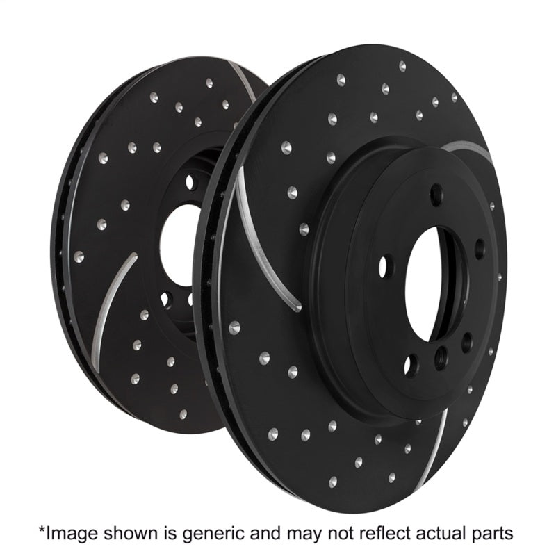 EBC 22+ WRX 3GD Series Sport Slotted Front Rotor Set also fits Legacy and Outback — 316mm Diameter, 28mm Thickness