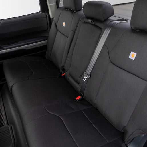 Covercraft 17-24 Nissan Armada Carhartt Super Dux PrecisionFit Custom Second Row Seat Covers - Black (GTN678COBK)