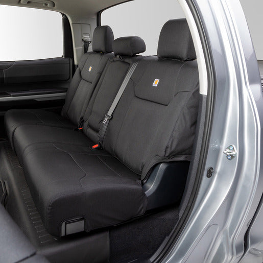 Covercraft 17-24 Nissan Armada Carhartt Super Dux PrecisionFit Custom Second Row Seat Covers - Black (GTN678COBK)