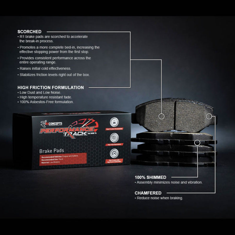 R1 Concepts Ford Mustang Front Track/Street Brake Pads (2016-2020)
