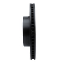 R1 Concepts Lexus GX470 Front Right Drilled & Slotted Brake Rotor - Black Finish