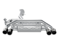 Akrapovic Slip-On Line Exhaust for 2011-2012 BMW 1 Series M Coupe - Titanium Part Number AKR-M-BM/T/4H
