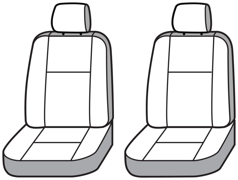 Covercraft 22-23 Toyota Tundra Polycotton SeatSaver Custom Front Row Seat Covers - Grey