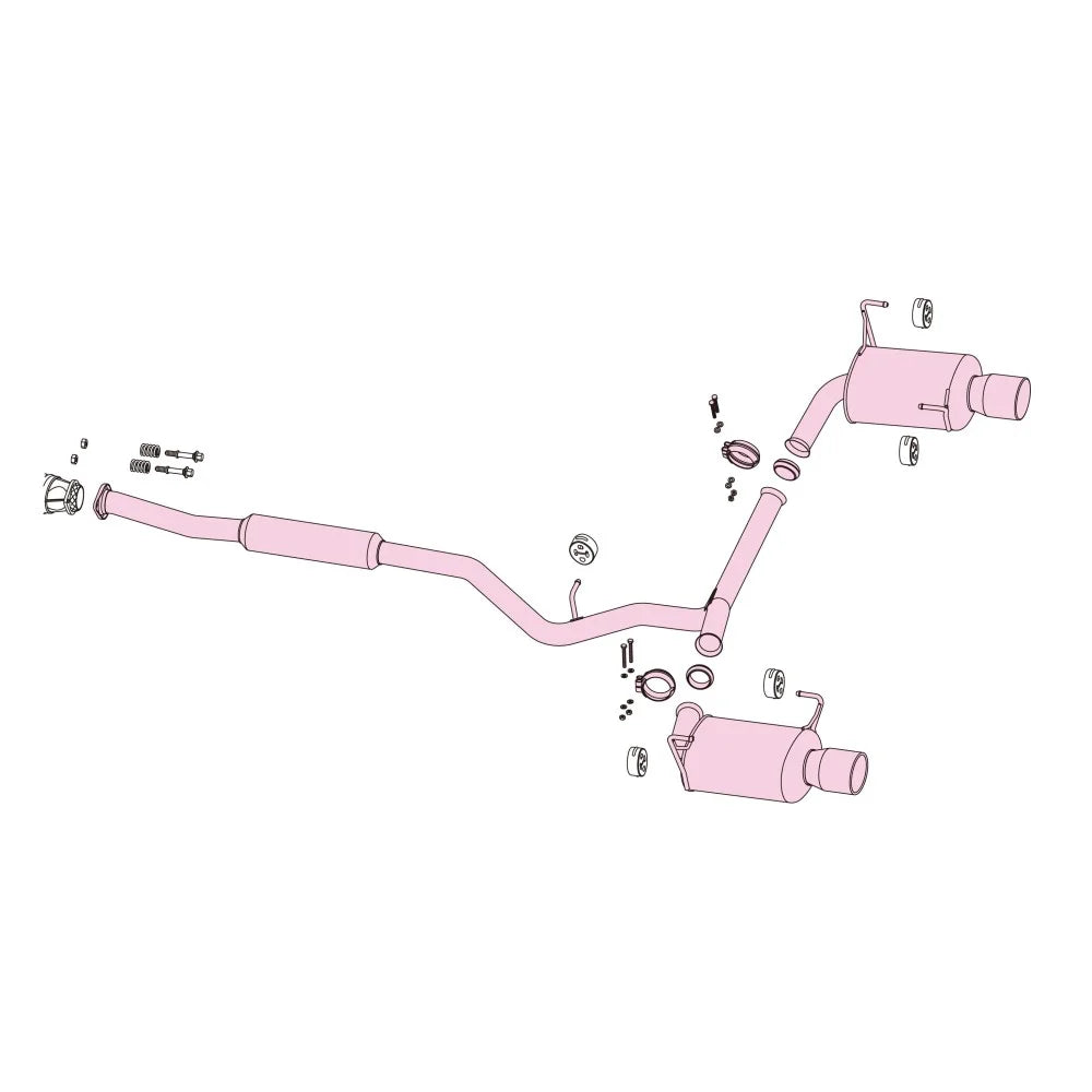 Fujitsubo Authorize R Cat-Back Exhaust For ’09-’13 Subaru Forester (SH) 2.0 turbo AT / MT | 560-64531