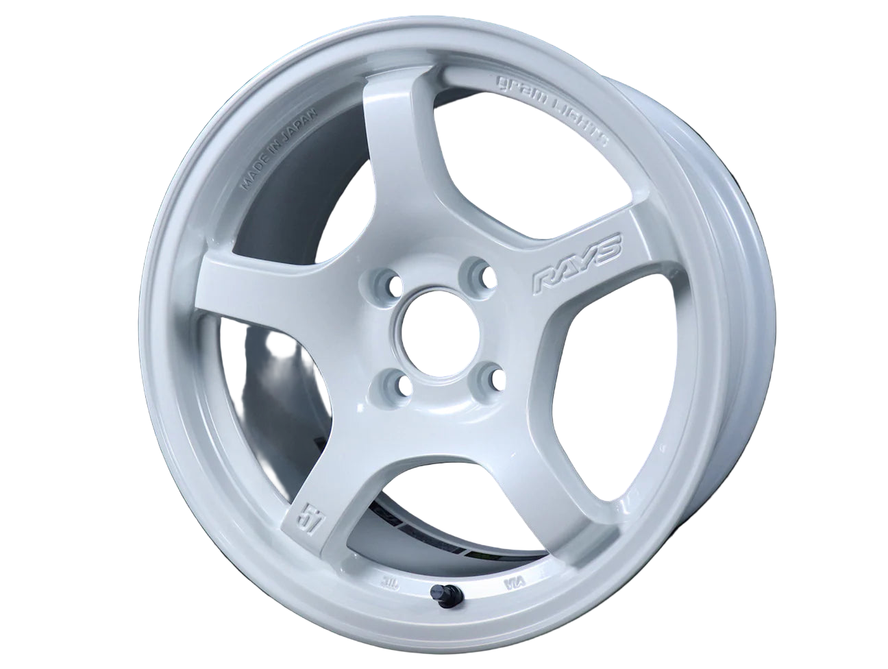 Gram Lights 57CR 15x8.0 +35 4-100 Ceramic White Wheel