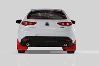 Rally Armor 19-25 Mazda3 Hatchback Black UR Mud Flap w/Red Logo