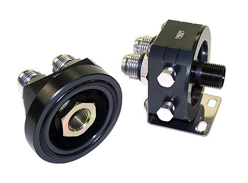 BLOX Racing Remote Oil Filter Relocation Kit - Black for Enhanced Engine Access