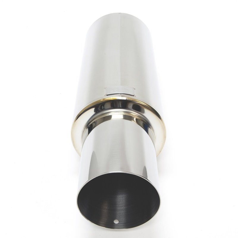 BLOX Racing 60.5mm Street Muffler with Straight Tip for Enhanced Performance