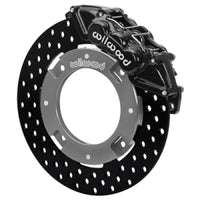 Wilwood 17-21 Can-Am X3RS Black 6-Piston Front Brake Kit with 11.25-inch Drilled Rotors