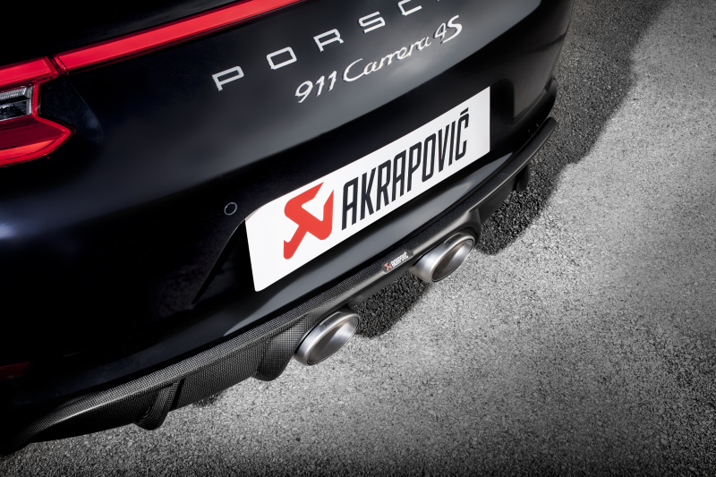 Akrapovic Slip-On Line for Porsche 911 Carrera S/4/4S/GTS (2016-2017) Titanium Exhaust System - Part akrS-PO/TI/5H