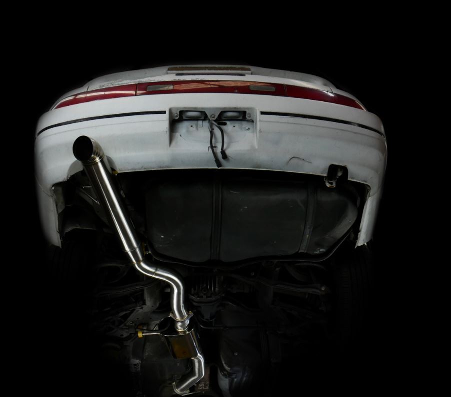 ISR Performance Series II - EP Single Tip Blast Pipe Exhaust - Resonated - 89-94 Nissan 240sx (S13) (IS-S2EPSR-S13)