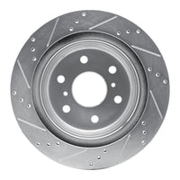R1 Concepts Cadillac Escalade ESV Rear Right Drilled & Slotted Silver Brake Rotor (Part Number: RNC631-48053R)