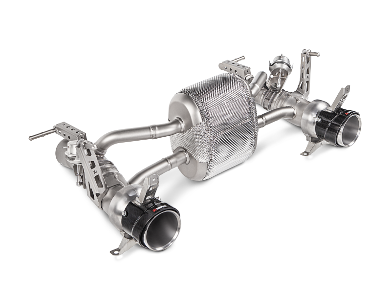 Akrapovic Slip-On Line for Ferrari 488 GTB & Spider (2016-2017) Titanium with Carbon Tips