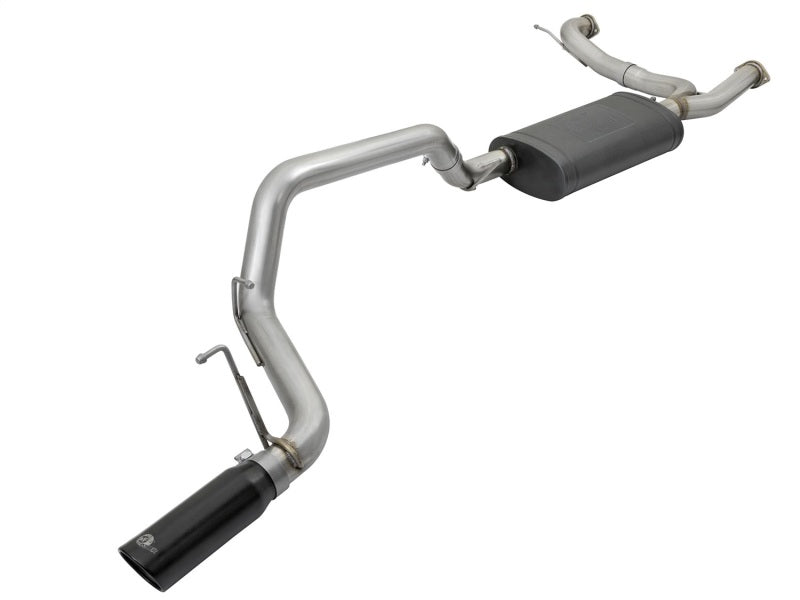 aFe MACHForce XP 3in 304 SS Cat-Back Exhausts w/ Black Tips 10-17 Nissan Patrol (Y62) V8-5.6L (49-36114-B)
