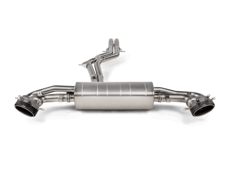Akrapovic Evolution Line Titanium Cat Back Exhaust for 2020+ Audi RS Q8 with Carbon Fiber and Titanium Tips