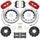 Wilwood Aerolite 6R Front Big Brake Kit for Nissan Skyline 1999-2002 with 14-Inch Slotted Rotors and Flexlines - Red