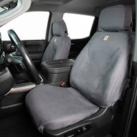 Covercraft 22-23 Toyota Tundra Carhartt SeatSaver Custom Front Row Seat Covers - Gravel (SSC2589CAGY)