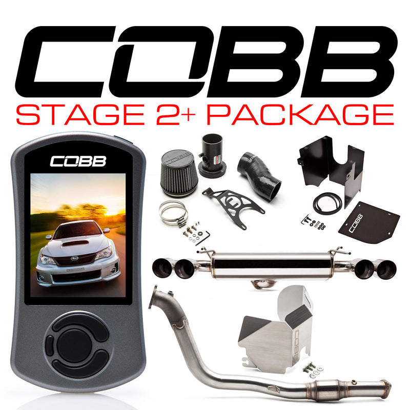 Cobb 11-14 Subaru WRX Hatch Stage 2+ Power Package - Black