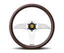 MOMO Super Grand Prix Steering Wheel 350 mm - Mahogany Wood with Polished Spokes