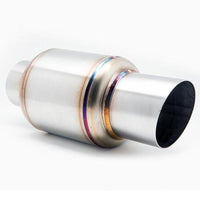 BLOX Racing 2.5-Inch Mini Race Muffler for Automotive Performance