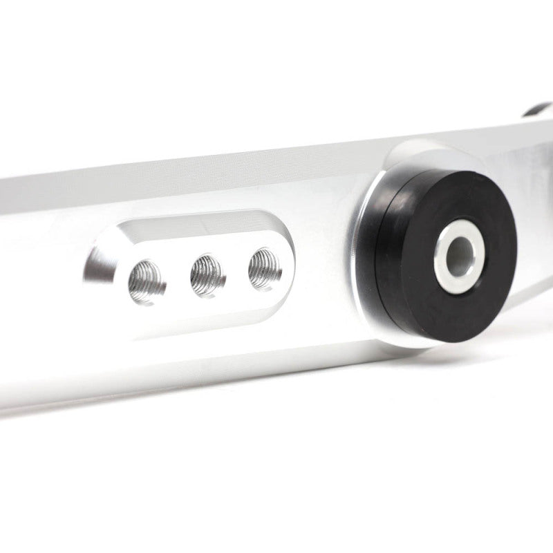 BLOX Racing V2 Billet Rear Lower Control Arms with Poly Bushings for 1996-2000 Honda Civic - Raw Finish